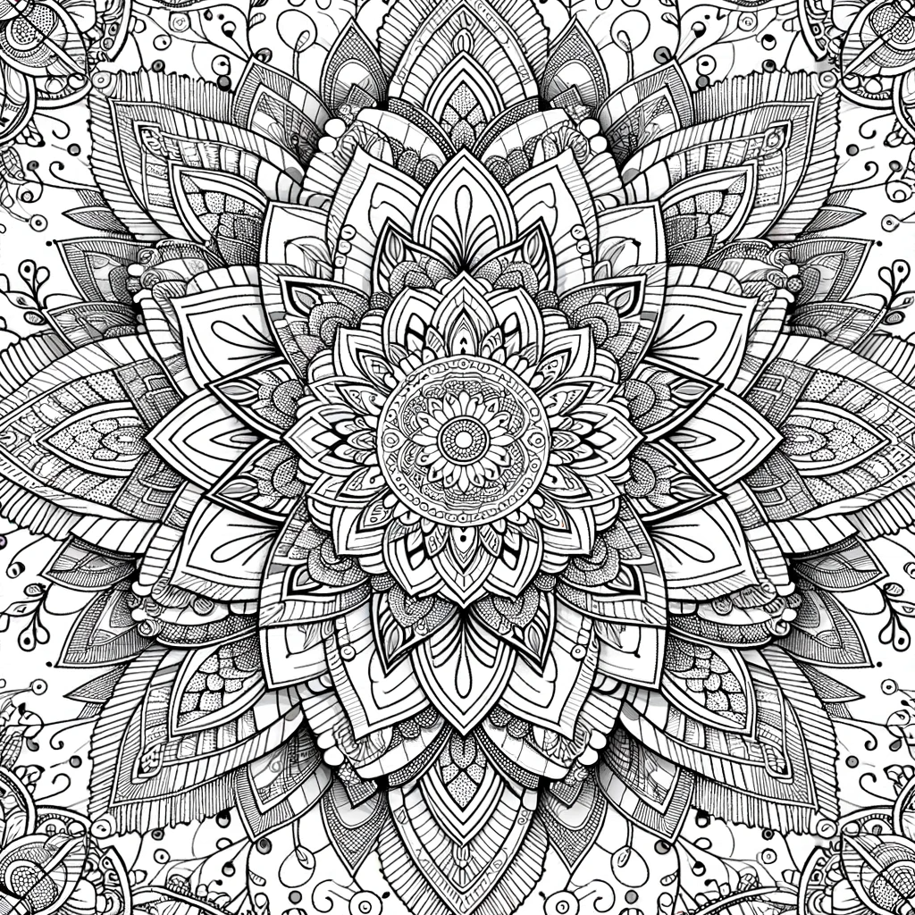 Абстрактная раскраска для взрослых