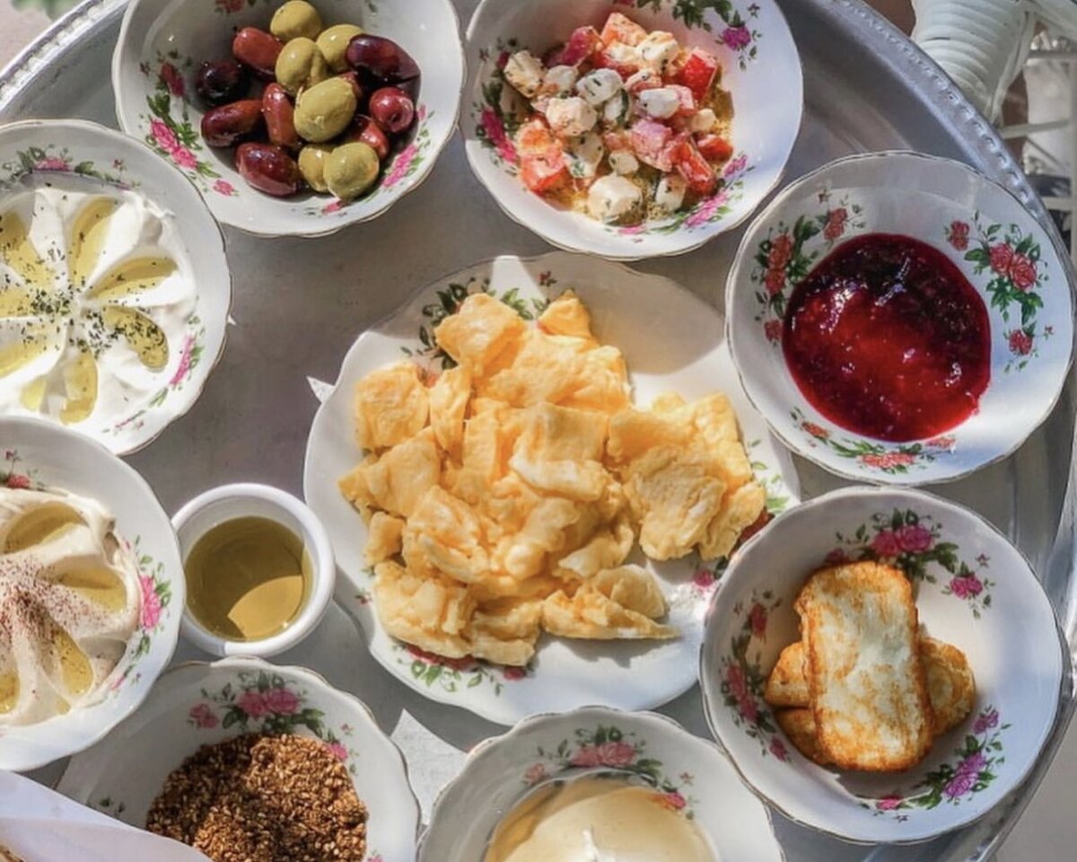 Арабский завтрак в кафе Arabian Tea House, Al Fahidi