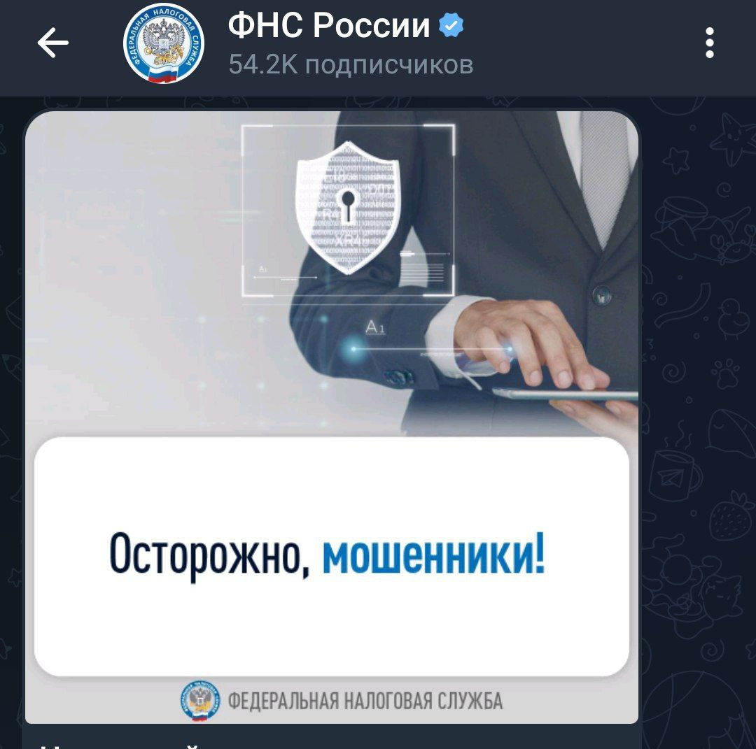 фото: скриншот телеграм-канал "ФНС России"