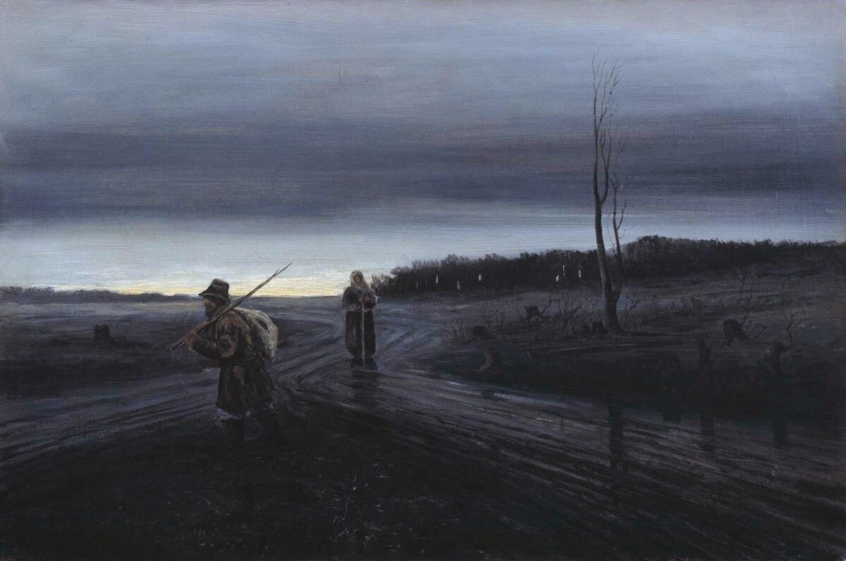 "Поздняя осень", 1880 Холст, масло 44,5 х 65,5 см
Воронежский областной краеведческий музей. Суходольский Петр Александрович