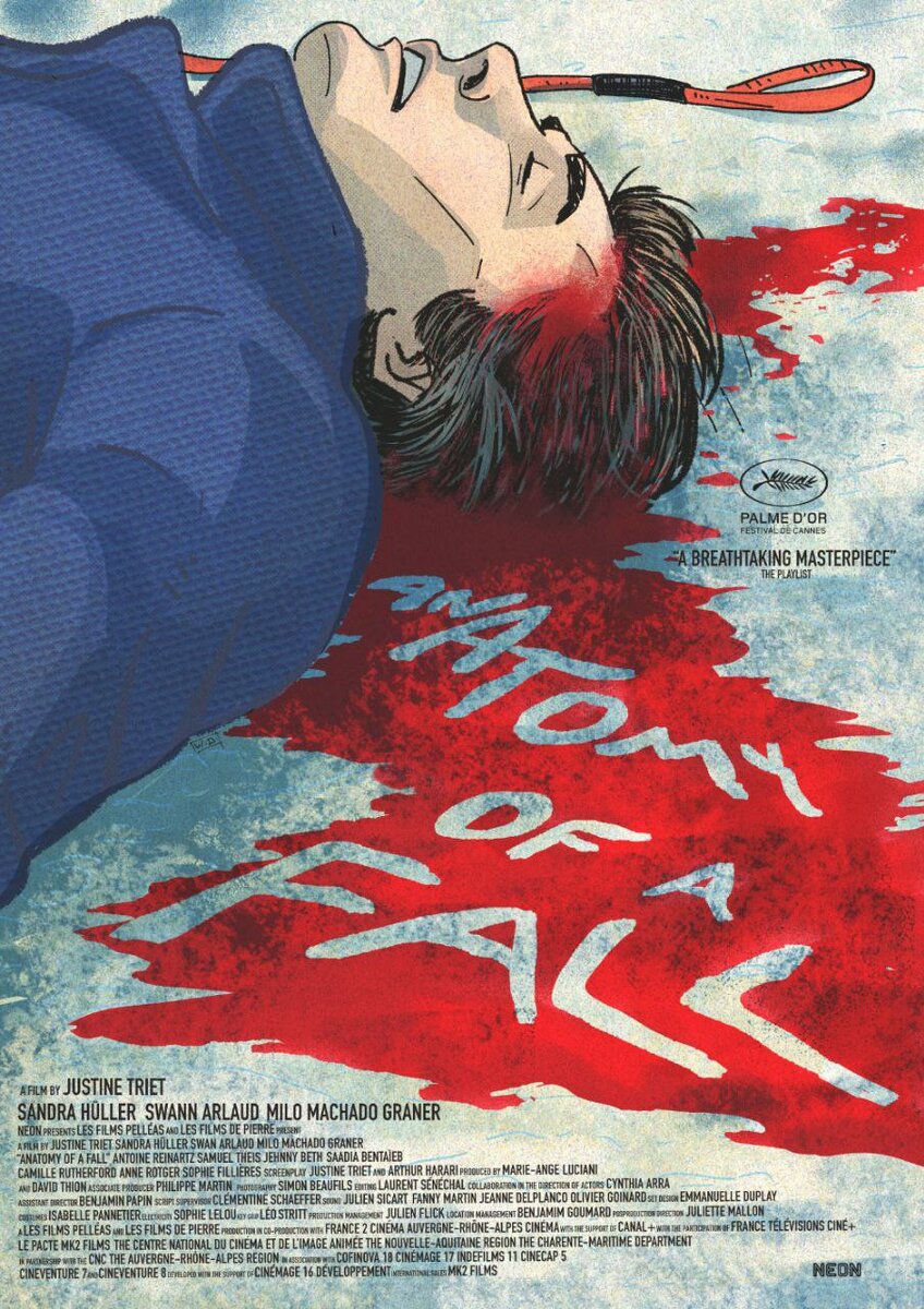 Постер к фильму "Анатомия падения" взят из ТГ канала @poster_pron