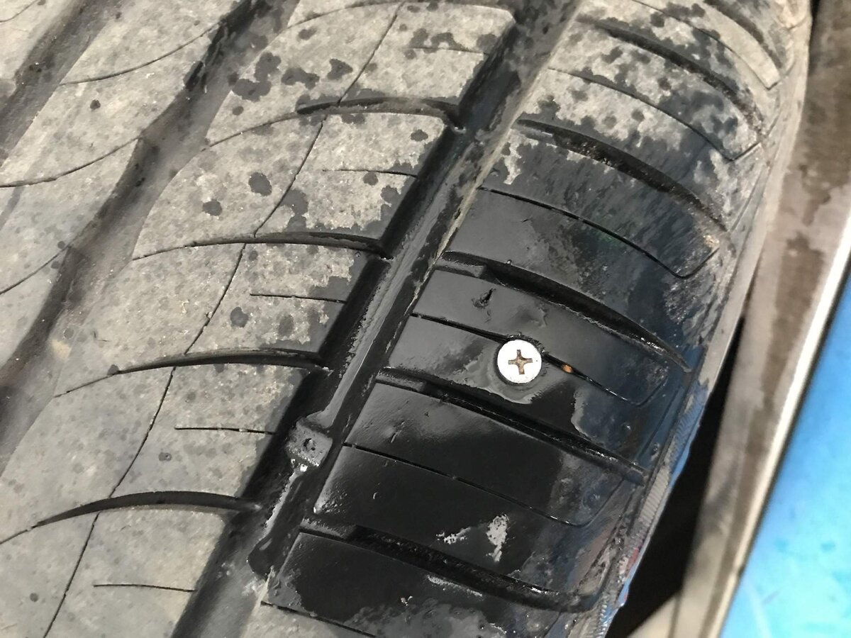 Прокол саморезом