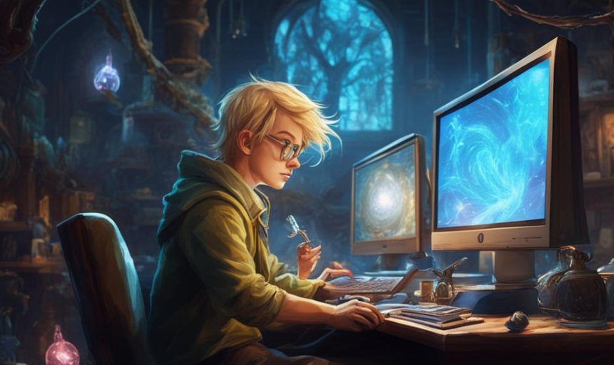 Саша Привалов, нарисованный нейросетью Kandinsky 3.0 от Сбера.