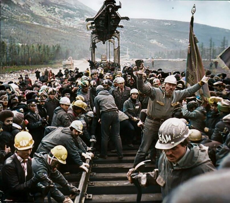 бурятский участок бам ,золотое звено 1984 год. байкало-амурская магистраль тында. тында бам стройка.