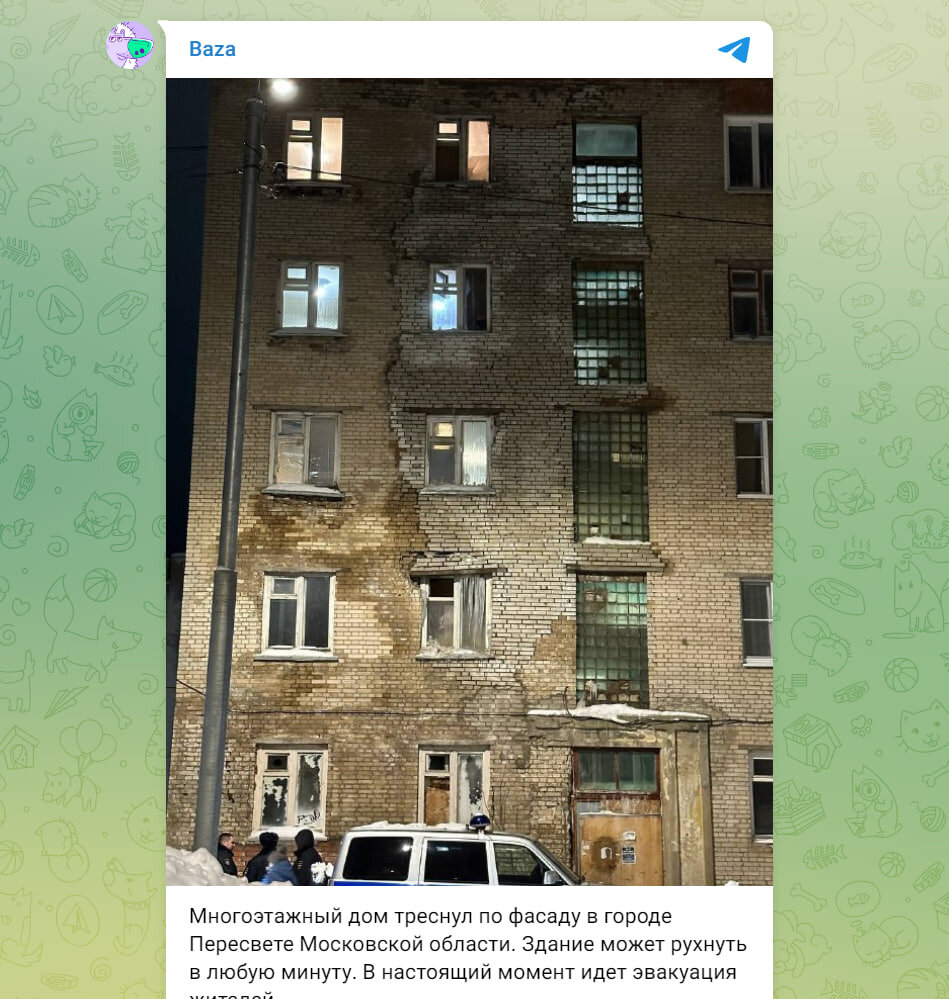    Скриншот: Baza/Telegram