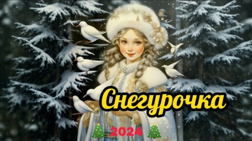 Снегурочка, музыкальная открытка