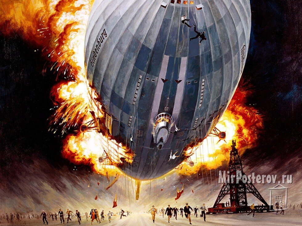 В дирижабле был водород. А нужен гелий.