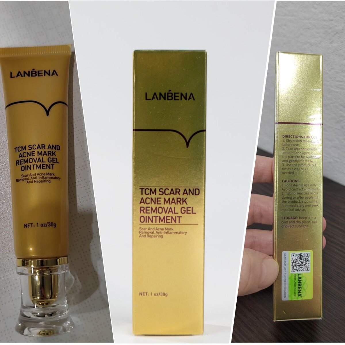 Фото коробки и наклейки с QR код, что подтверждает оригинальность товара.