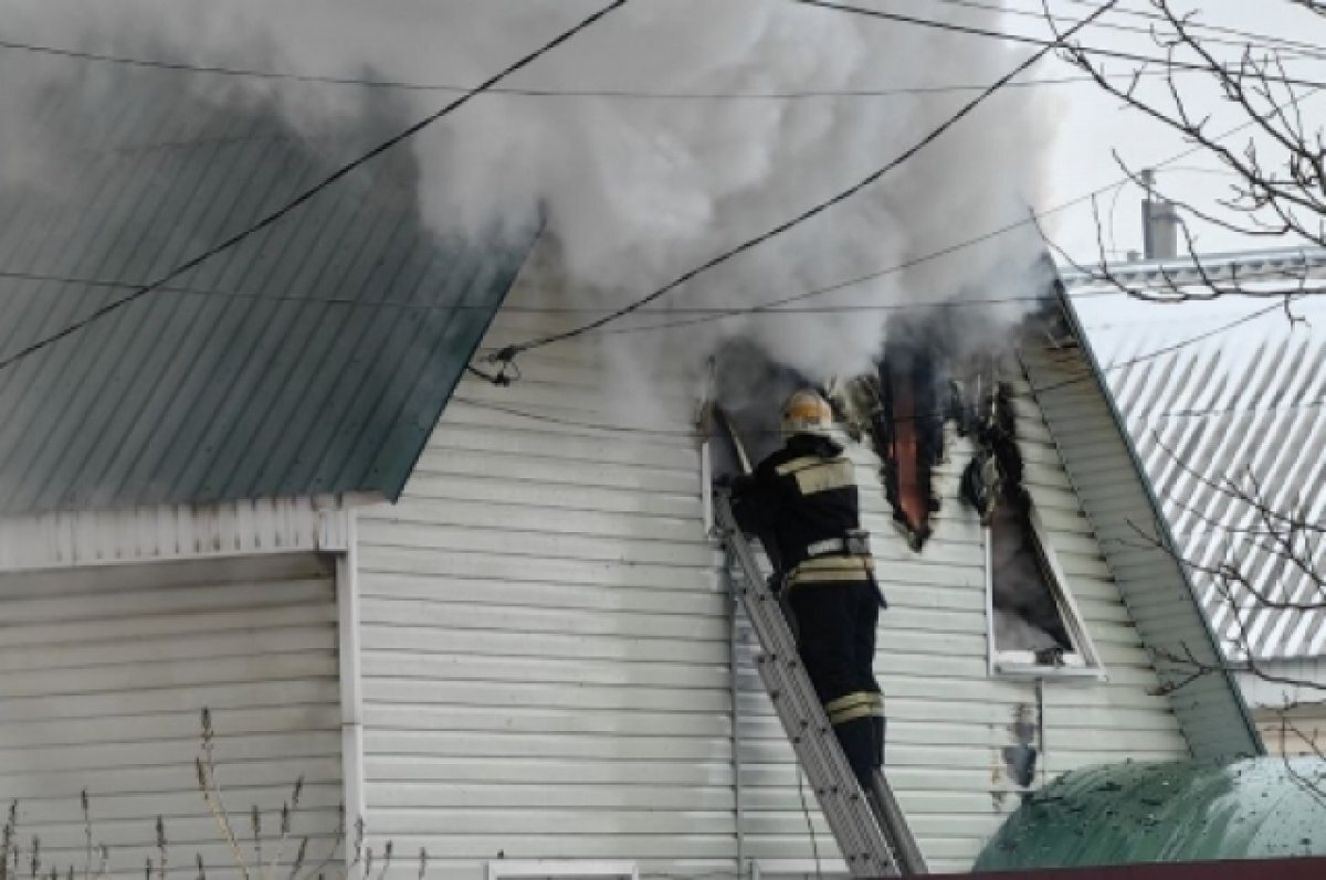    Жители Городища делятся версиями о причинах пожара в райцентре 30 января