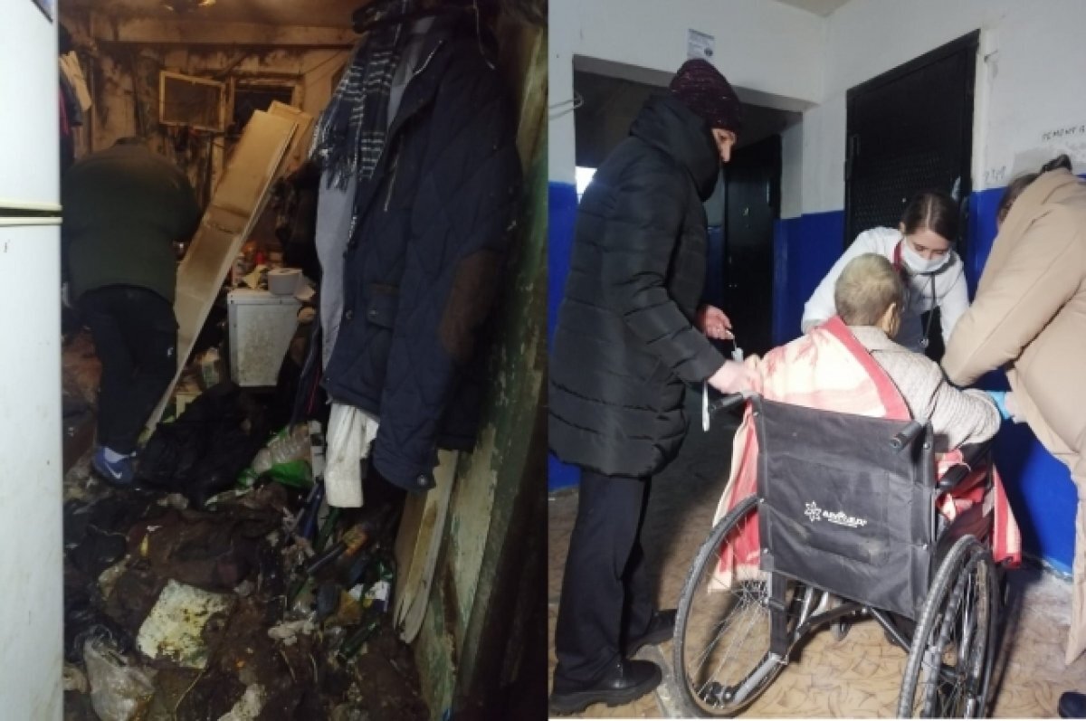    Чтобы вызволить старушку из адских условий, потребовалась помощь полиции и чиновников.