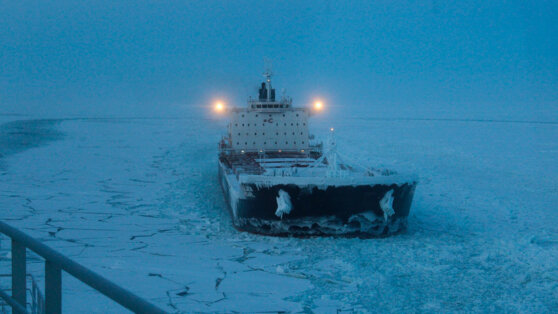    Японский ледокол помогает вызволить танкер под флагом РФ изо льдов Татьяна Сидорова