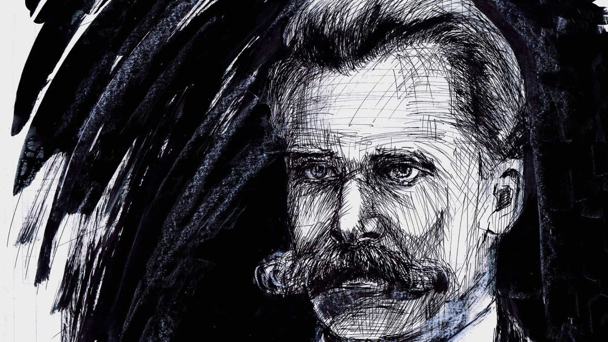 Арт портрет Ницше