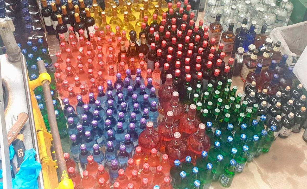 алкогольные бутылки