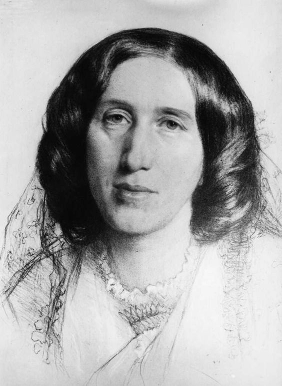 George Eliot, Porträt von Frederick William Burton, 1865.
