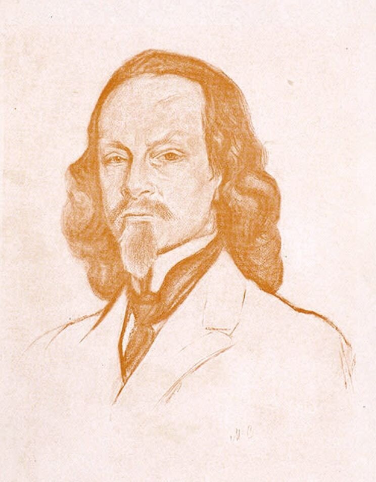 Константин Бальмонт, 1912 год. Иллюстрация из открытых источников.