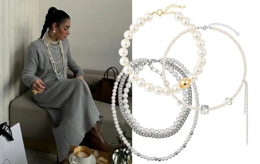    Колье Aloud (4790 руб.) / колье с кристаллами Phenomenal Studio (12 510 руб.) / многоярусное колье Free Form Jewelry (7425 руб.).Соцсети hey_irma