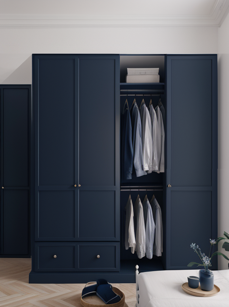 Сгенерированное изображение платяного шкафа. Из архива работ автора канала.