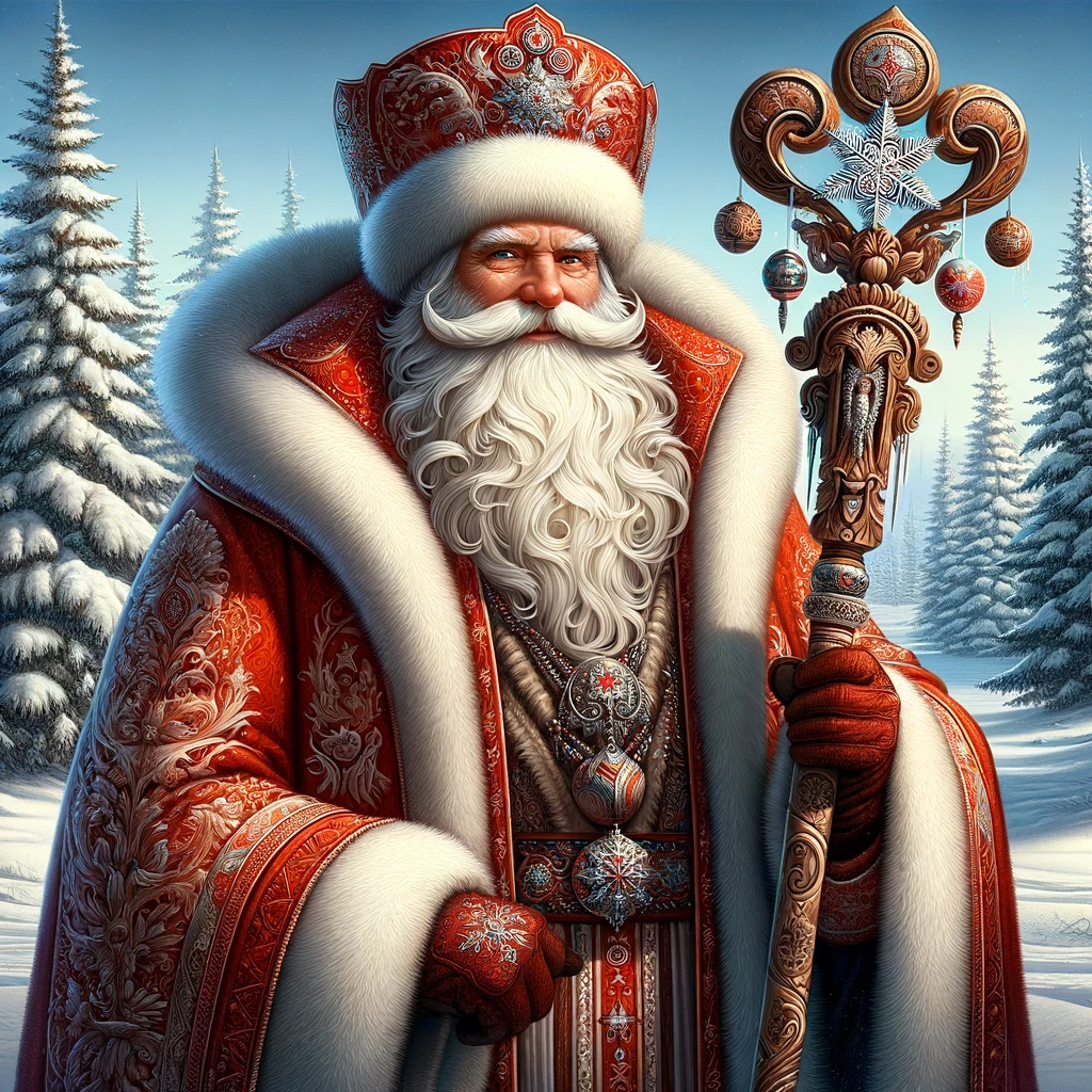 дед мороз с посохом