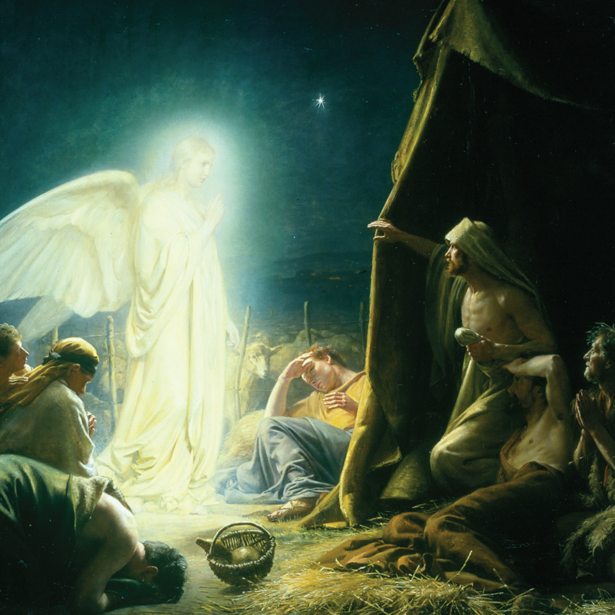 Явление ангела пастухам, Карл Генрих Блох