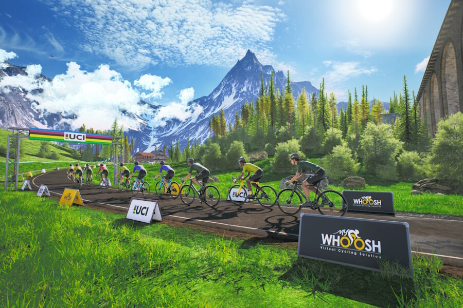 Скриншот MyWhoosh. Изображение: UCI 