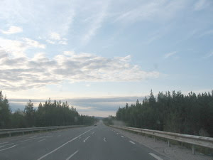 Прямая как стрела М18 после границы Карелии и Мурманской области