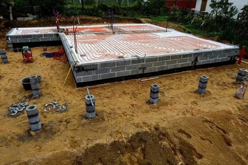 Утепленный финский фундамент