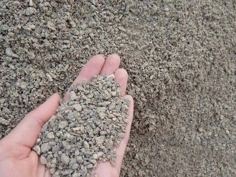 Отсев из дробленного бетона