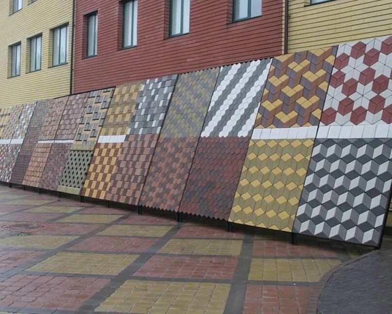 Выбор тротуарной плитки ограничен только фантазией дизайнеров компаний-производителей