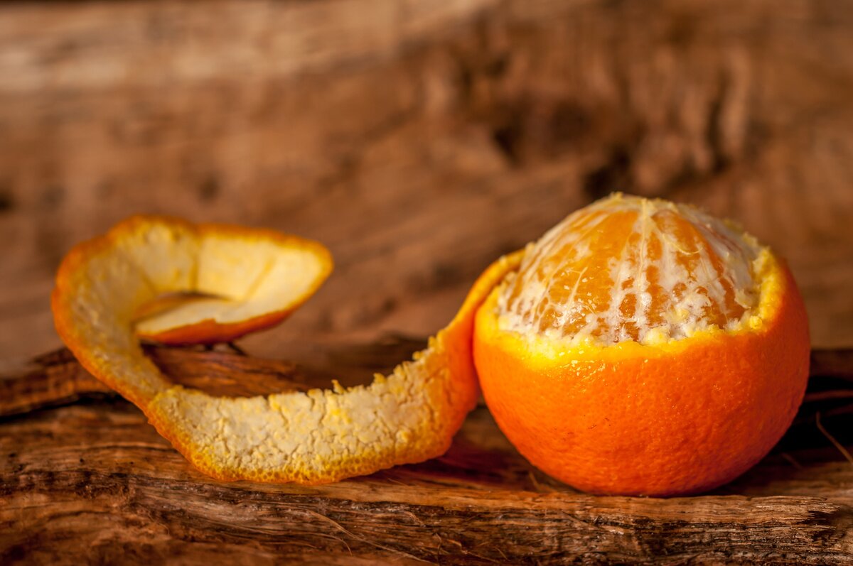 Кожура мандаринов апельсинов