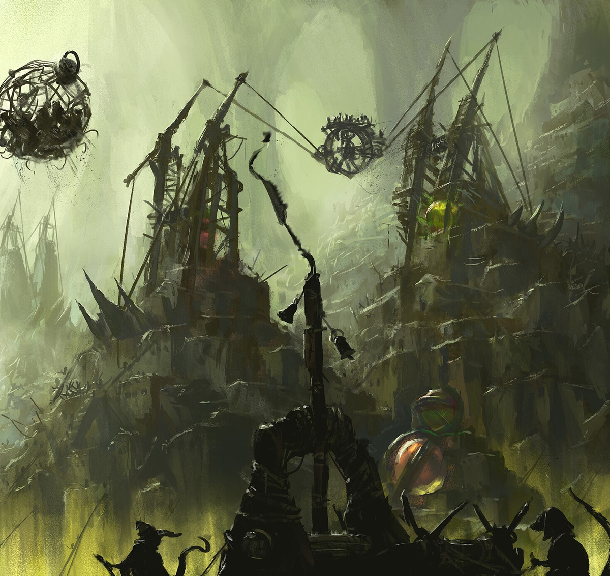 Один из норных городов скавенов