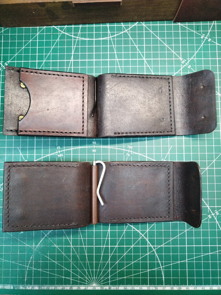 Bison craft кожаные изделия из кожи. портмоне ручной работы из натуральной кожи.