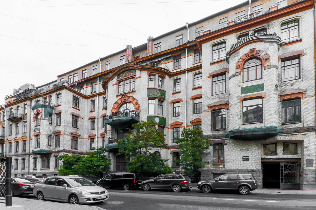 Мастер построил собственный доходный дом в стиле модерн в 1908–1909 годах