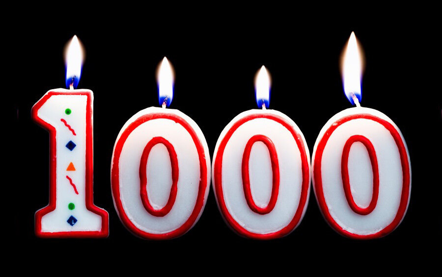 Вас у меня мои дорогие подписчики стало больше 1000!  И я надеюсь, что это не предел.