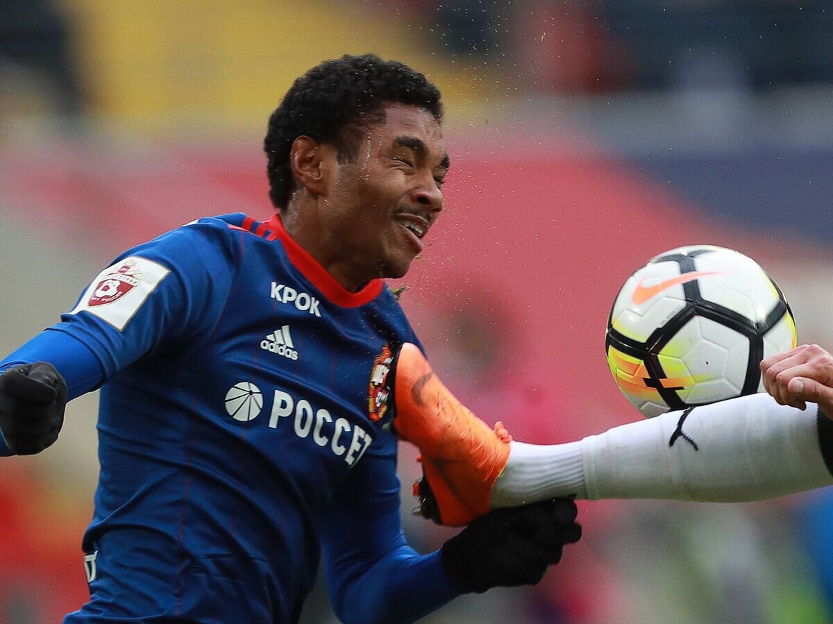    Нападающий ЦСКА Витиньо© РИА Новости / Антон Денисов