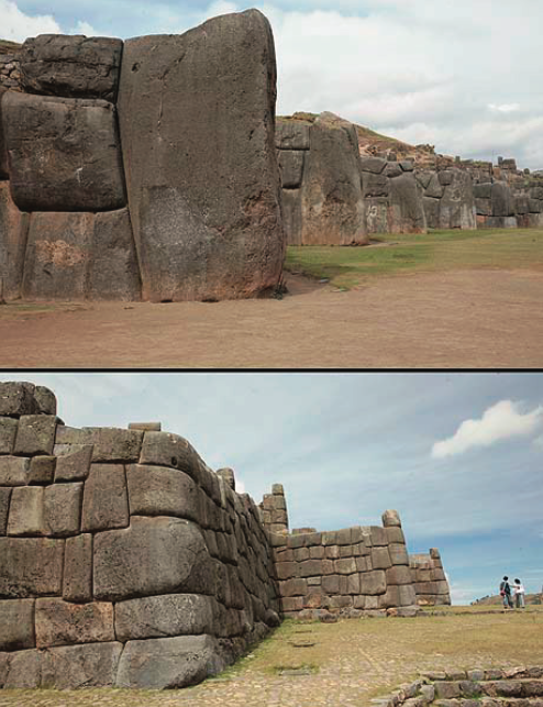 Зубцы стен по центру и ближе к флангам. Изображение взято из книги А. Ю. Склярова «Перу и Боливия задолго до инков», издательство ВЕЧЕ, 2011