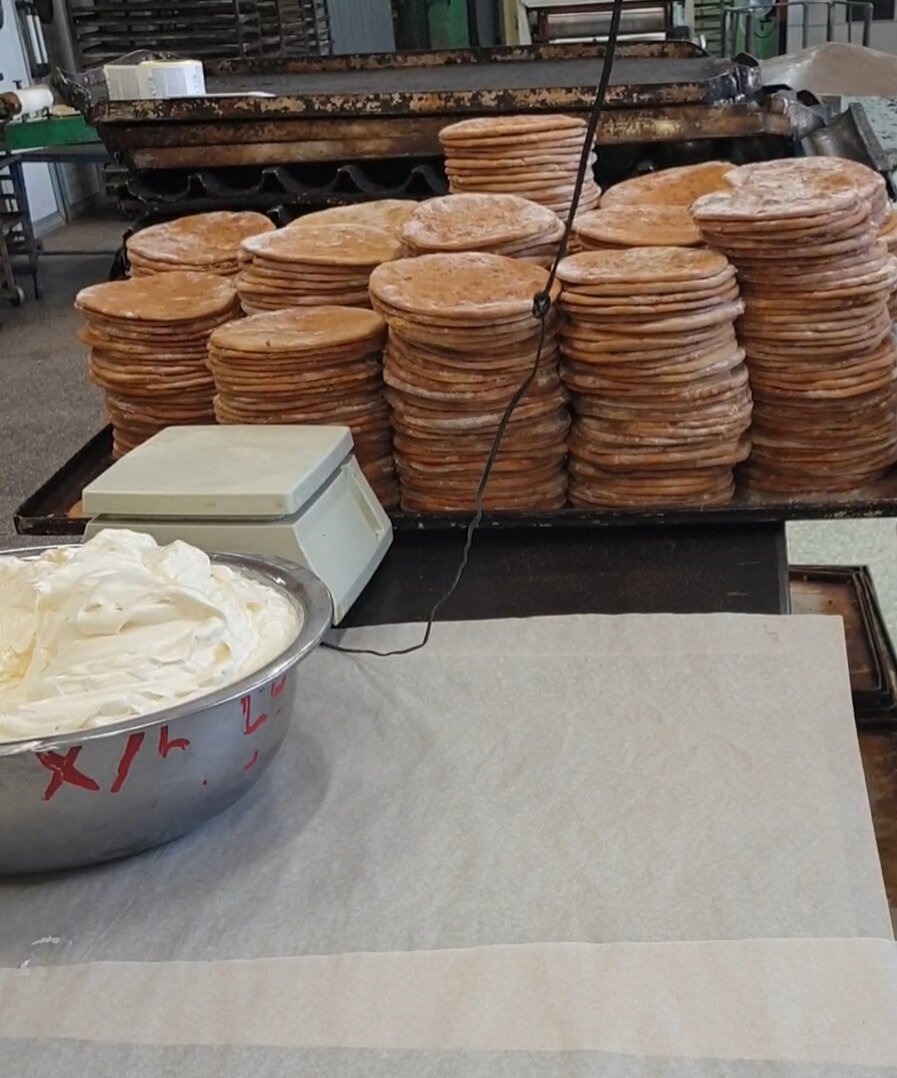 Заготовка коржей 