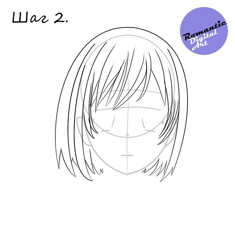 Прорисовка прически,  можно срисовать откуда-нибудь.