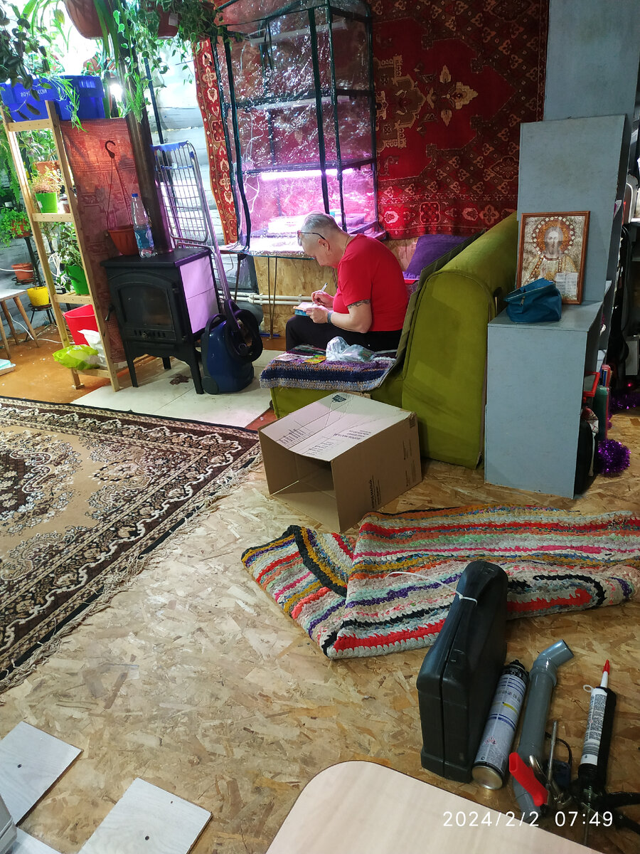 Алёна перебирает семена