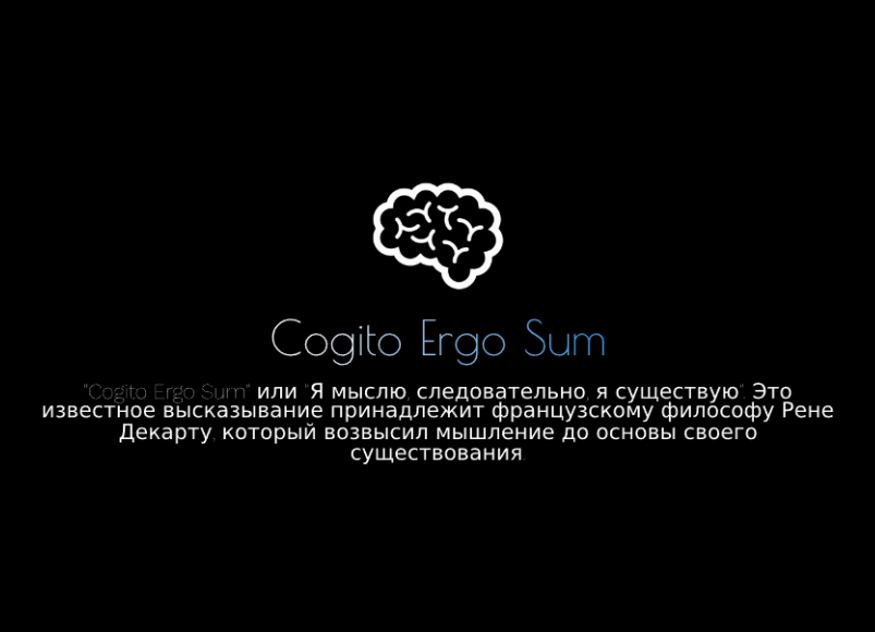 Cogito meaning discount
