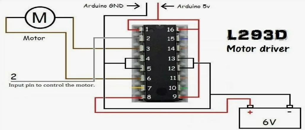 Две кнопки управления схема