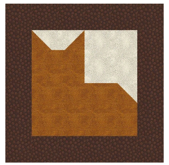 Лоскутный блок кошка