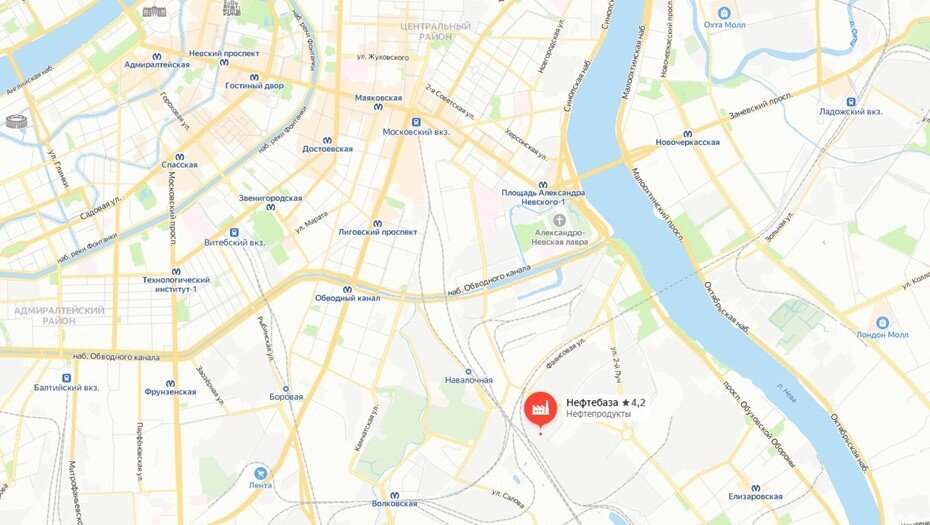    "Невский мазут" в Петербурге