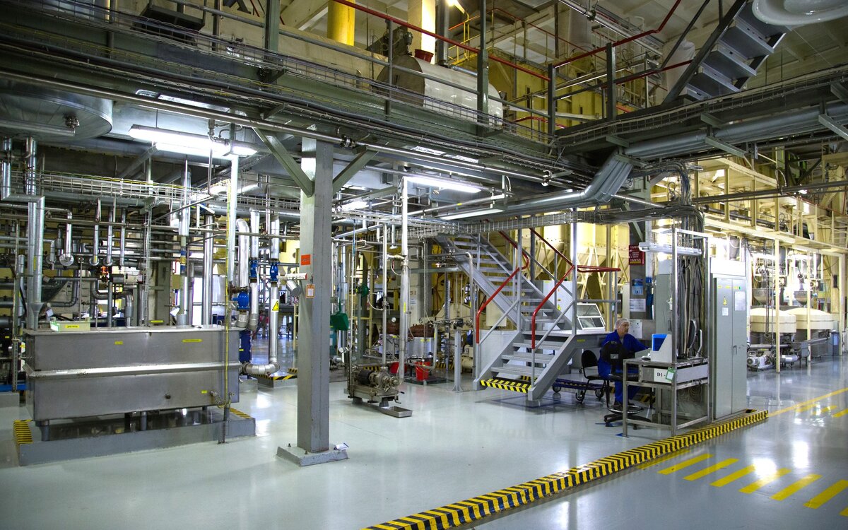 Отделение по переработке какао-бобов