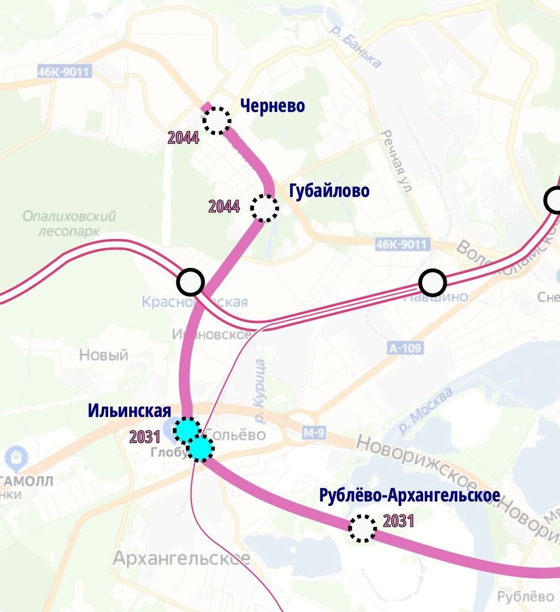 Схема москвы 2024