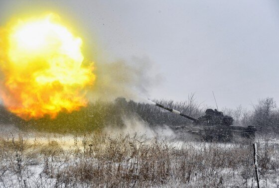    Боевая работа танка Т-72 Вооруженных сил РФ