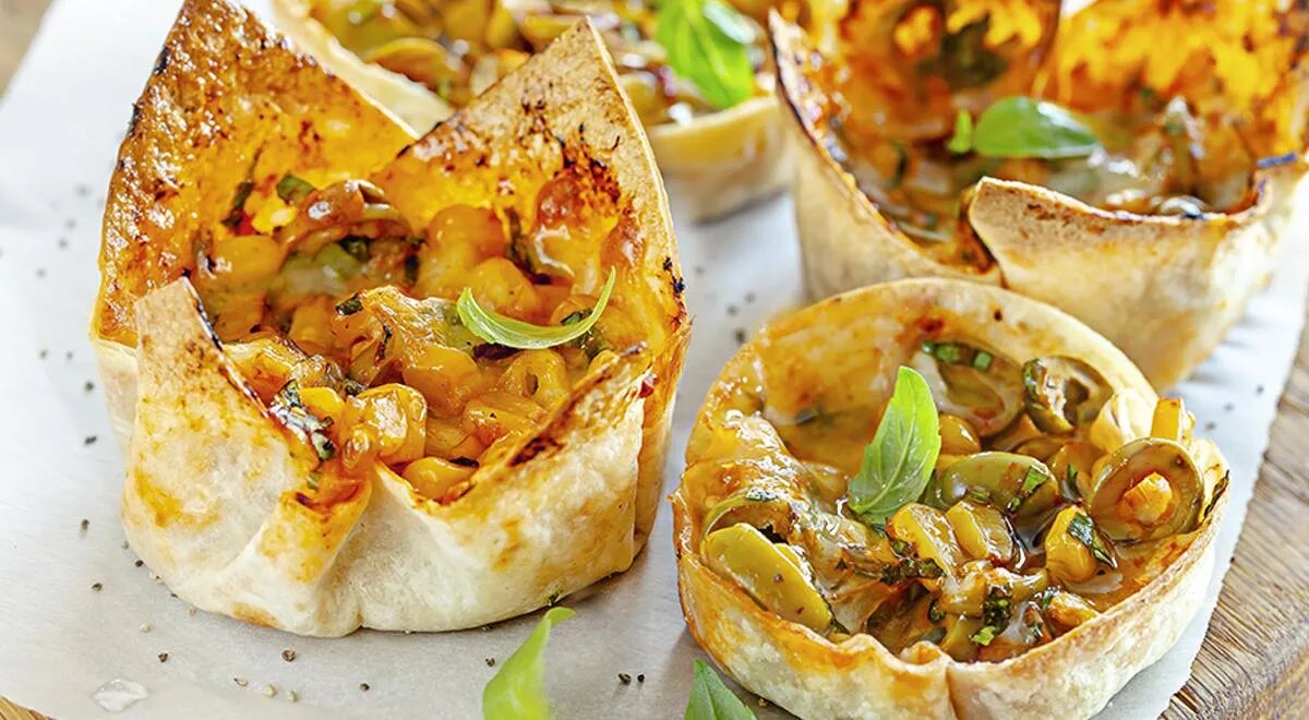 Корзиночки с кукурузой
