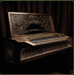 Изображение сгенерировано нейросетью по запросу "гармошка". https://fusionbrain.ai/