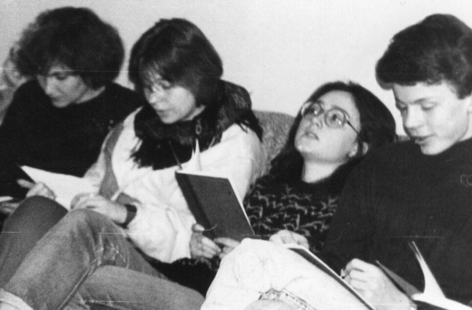 На уроке эсперанто. 1991 год