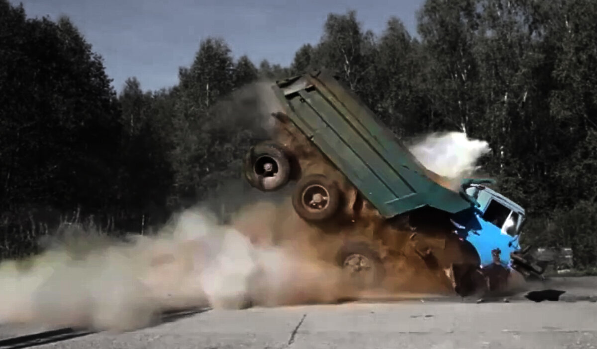 Фрагмент видео с испытаний УПОА «ПОКАТ»