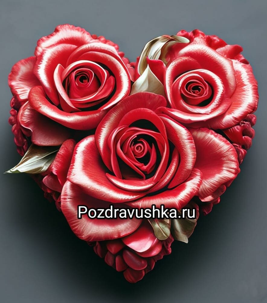 Открытка валентинка взята с сайта https://pozdravushka.ru/